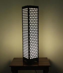 METSY Designer Laser Cut Floor Lamp Metal Floor Lamps for Living Room Corner | Corner Floor Lamp | Column Floor Lamp (8)