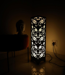 METSY Designer Laser Cut Floor Lamp Metal Floor Lamps for Living Room Corner | Corner Floor Lamp