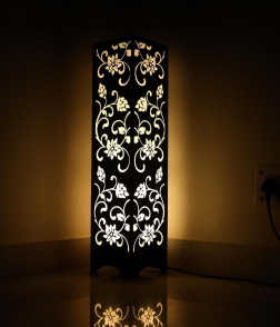 METSY Designer Laser Cut Floor Lamp Metal Floor Lamps for Living Room Corner | Corner Floor Lamp