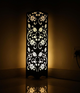 METSY Designer Laser Cut Floor Lamp Metal Floor Lamps for Living Room Corner | Corner Floor Lamp
