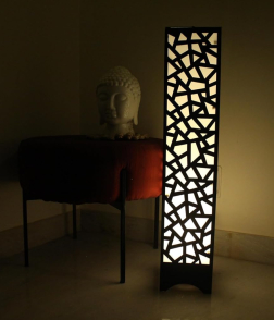 METSY Designer Laser Cut Floor Lamp Metal Floor Lamps for Living Room Corner | Corner Floor Lamp