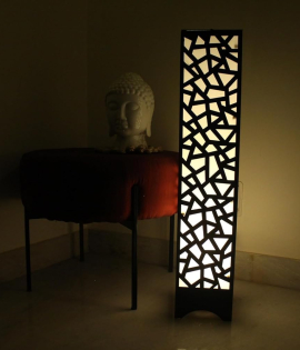 METSY Designer Laser Cut Floor Lamp Metal Floor Lamps for Living Room Corner | Corner Floor Lamp