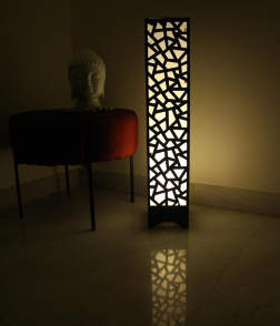 METSY Designer Laser Cut Floor Lamp Metal Floor Lamps for Living Room Corner | Corner Floor Lamp