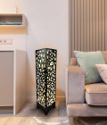 METSY Designer Laser Cut Floor Lamp Metal Floor Lamps for Living Room Corner | Corner Floor Lamp | Column Floor Lamp | Floor Lamps for Home Decoration
