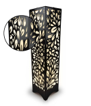METSY Designer Laser Cut Floor Lamp Metal Floor Lamps for Living Room Corner | Corner Floor Lamp | Column Floor Lamp | Floor Lamps for Home Decoration