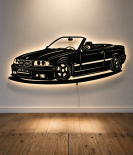 BMW M3 Midnight Racer Metal Wall Art