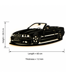 BMW M3 Midnight Racer Metal Wall Art