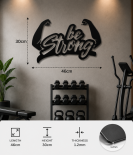 Be Strong Gym Metal Wall Art