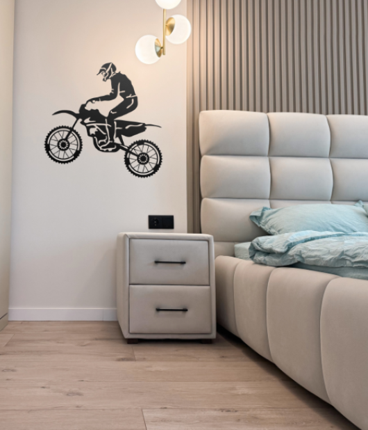 Rider’s Rush – Metal Motocross Wall Art