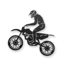 Rider’s Rush – Metal Motocross Wall Art