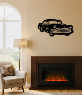 Vintage Roadmaster Metal Car Wall Art