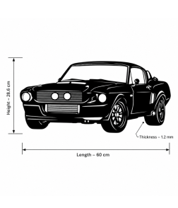 Classic Muscle Car Metal Wall Art