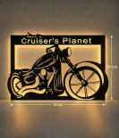 Cruiser’s Planet LED Bike Wall Art