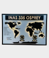 Custom Navy World Map Wall Decor