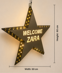 Custom Star LED Welcome Decor