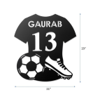 Personalized Football Jersey Metal Wall Art