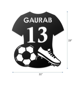 Personalized Football Jersey Metal Wall Art