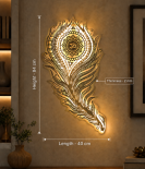 Divine Om Feather Glow Wall Art