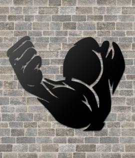 Titan Biceps Metal Wall Art