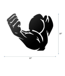 Titan Biceps Metal Wall Art