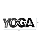 Zen Flow Yoga Metal Wall Art
