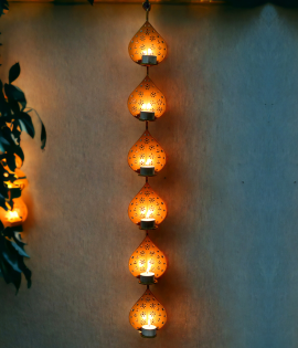 Golden Cascade Hanging Decor