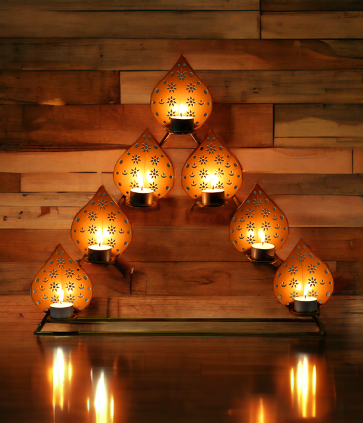 Luminous Diya Cascade Stand