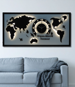 Time Traveller World Map Wall Art