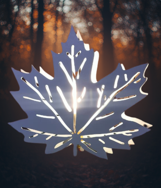 Glowing Maple Leaf Wall Decor