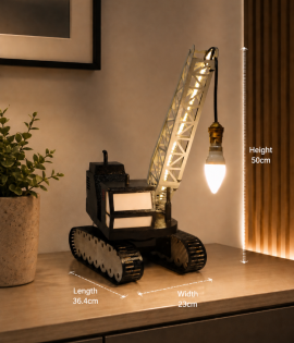 Industrial Crane Light Decor