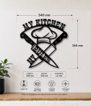 Kitchen Queen Metal Wall Art