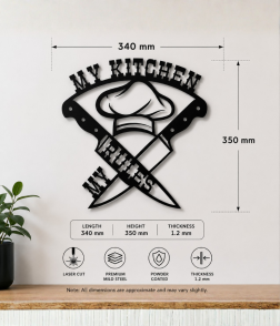 Kitchen Queen Metal Wall Art