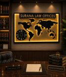 Luxury World Map LED Office Sign