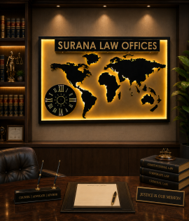 Luxury World Map LED Office Sign