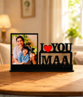 Mom Love Metal Photo Decor