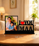 Mom Love Metal Photo Decor