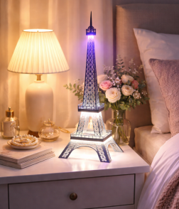 Luminous Eiffel Tower Metal Sculpture