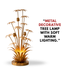 Golden Blossom Aura Lamp Stand