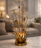 Golden Blossom Aura Lamp Stand