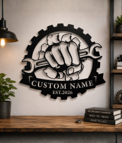 Personalized Mechanic Workshop Sign