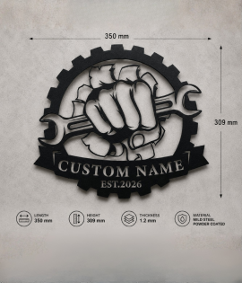 Personalized Mechanic Workshop Sign