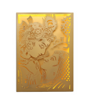 Radha Krishna Divine Metal Wall Art