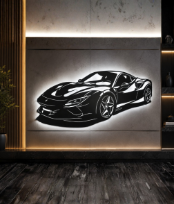 Supercar Phantom Metal Wall Art