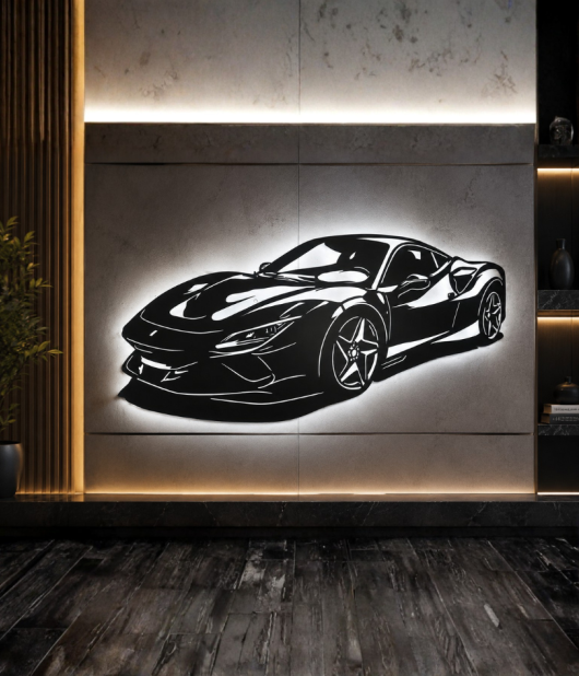 Supercar Phantom Metal Wall Art