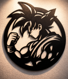 Saiyan Power Metal Wall Art