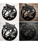 Saiyan Power Metal Wall Art