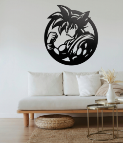 Saiyan Power Metal Wall Art