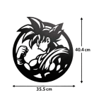 Saiyan Power Metal Wall Art
