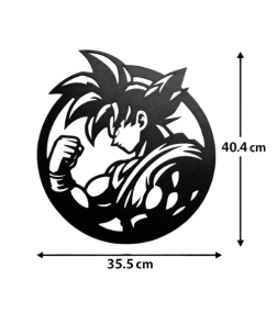 Saiyan Power Metal Wall Art