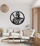 Shield of Valor – Metal Wall Art